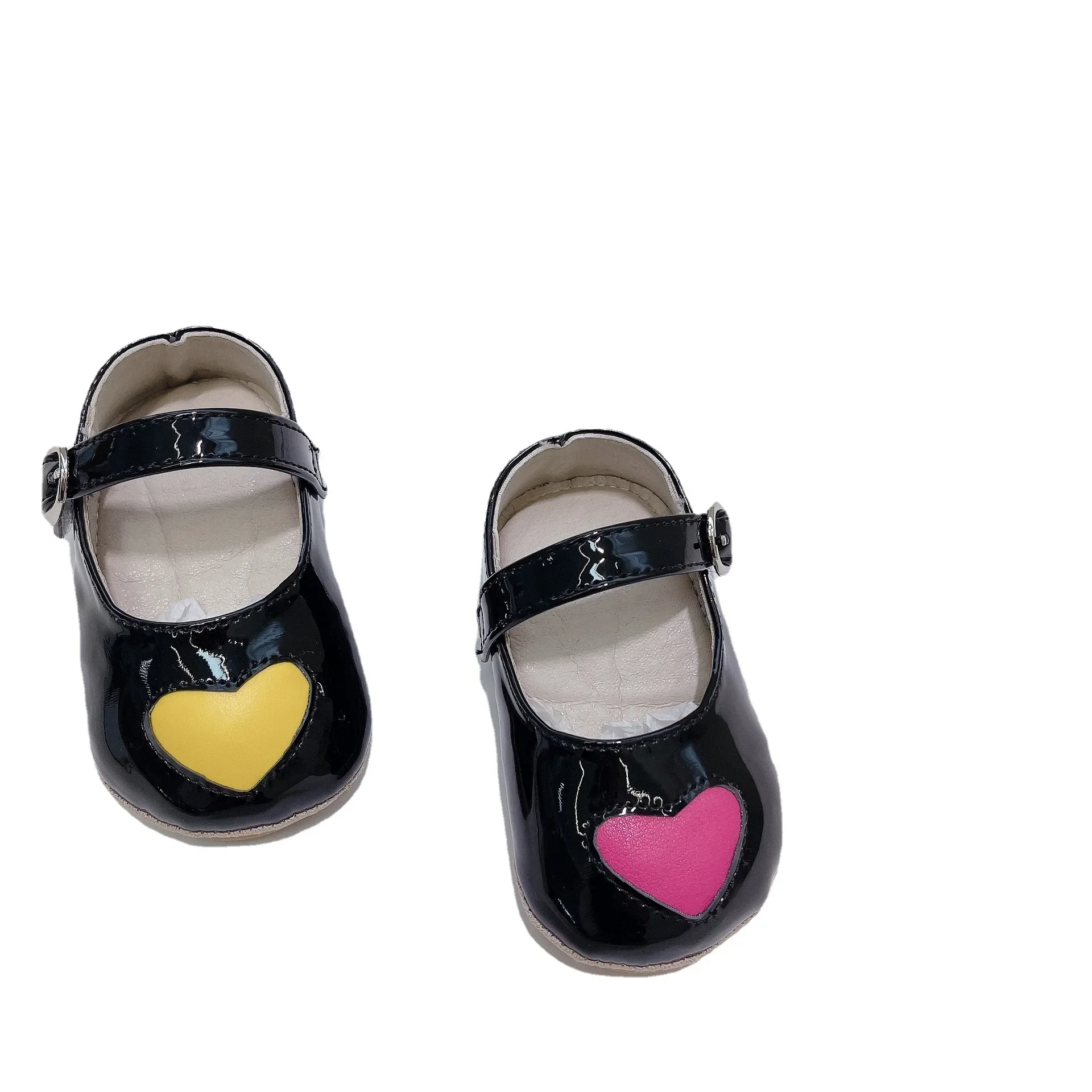 Baby 2024 primavera autunno scarpe in pelle New Toddler Soft Leather Baby Single Shoes Princess Sweet Casual Cute Shoes