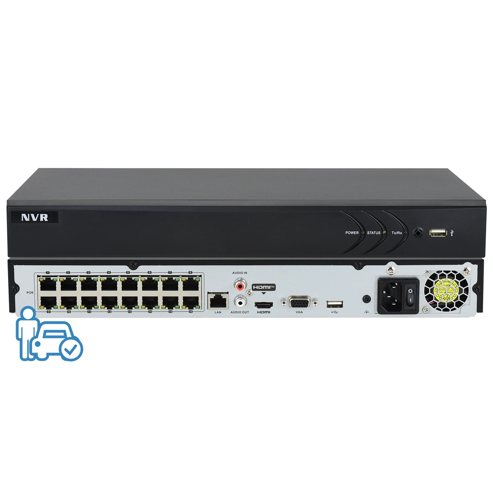OEM 16ch 4K NVR 2SATA Q Series Network video recorder