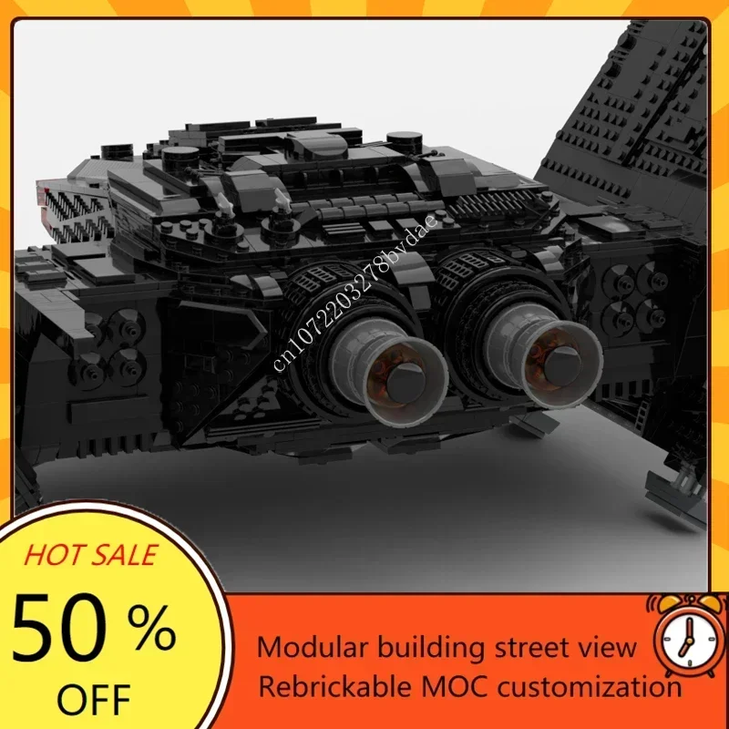 6943PCS Upsilon Starfighter Space War ทหาร MOC SpaceShip Battle รุ่นที่กําหนดเองปริศนาสถาปัตยกรรมการศึกษาของเล่นของขวัญ