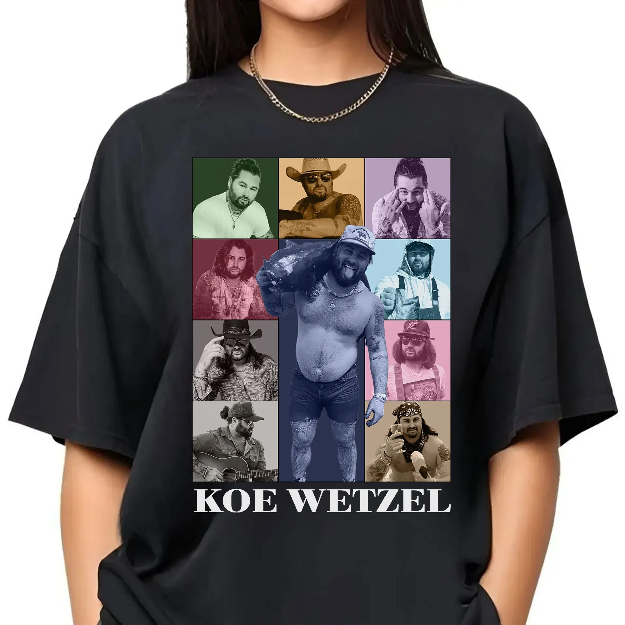 Koe Wetzel T Shirt Country Music 2024 Cowboy Nashville Merch