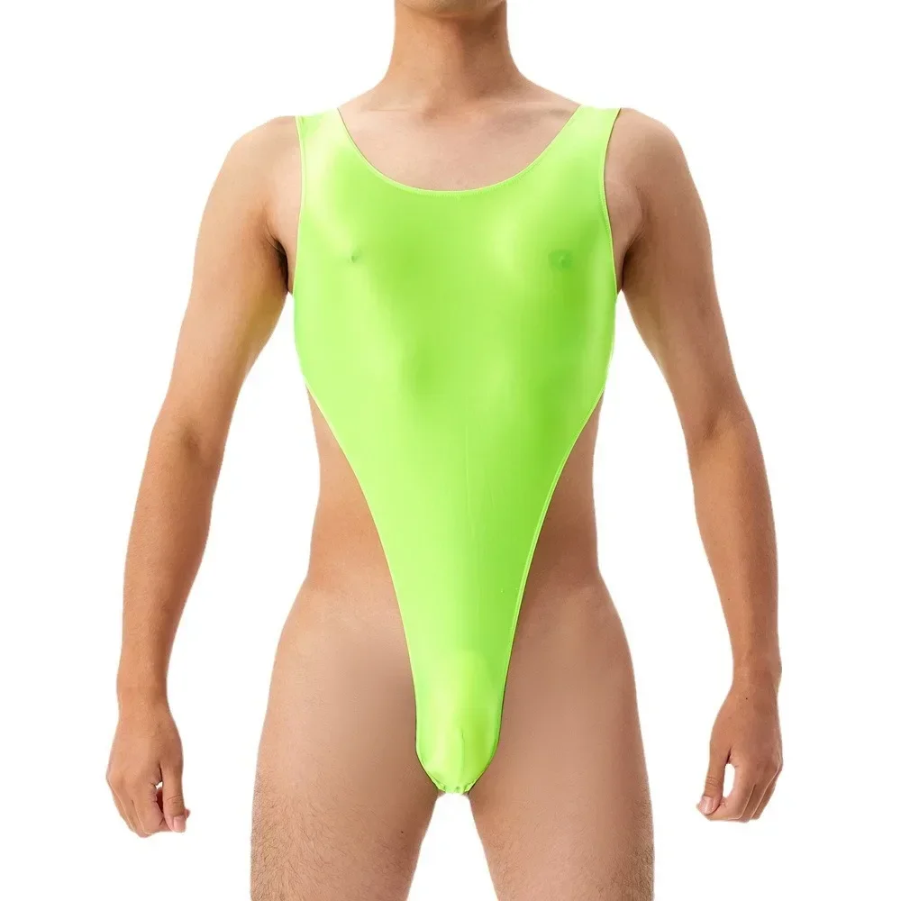 Body tanga de corte alto para homens, modelador elástico, bolsa com protuberância em u, meia-calça sexy, lingerie masculina, roupa noturna, collant transparente, novo em agora
