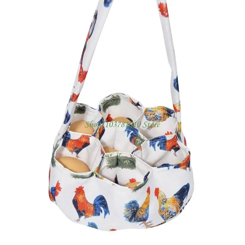 

7 Pocket Egg Collection Bag with Cushion Bottom Egg Collecting Carriers for Safe Transport Farm And Home Egg Picker