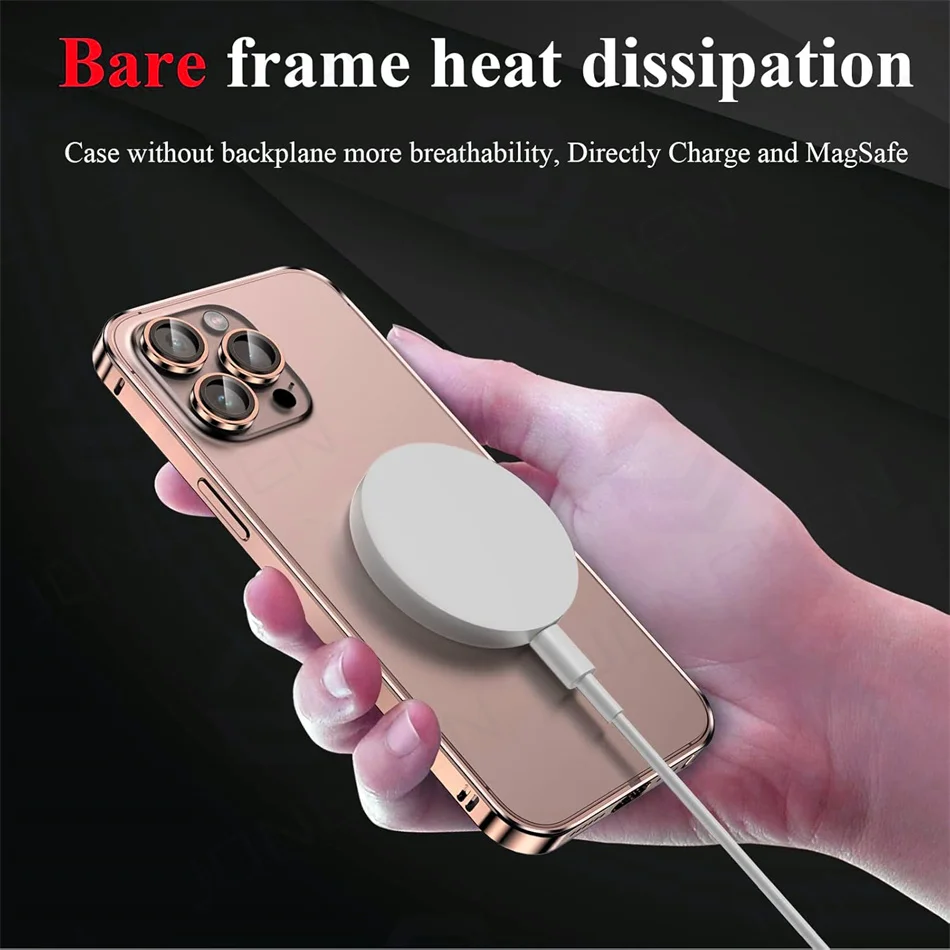 Luxury Light Aluminum Bumper Ultra Case For iPhone 17 13 12 14 Plus 15 16 Pro Max Safety Buckle Desert Metal Alloy Accessories