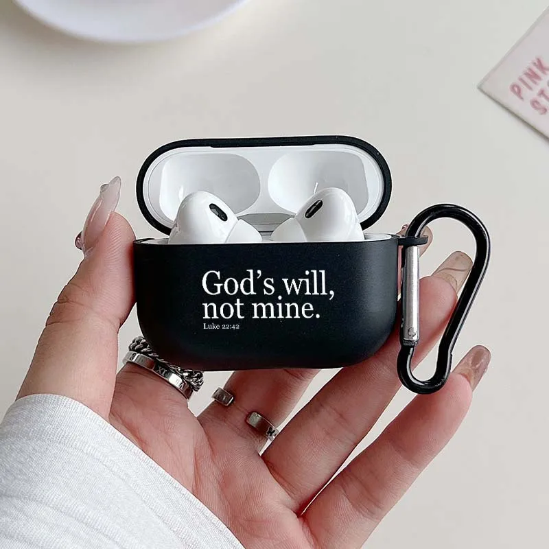 Custodia per cuffie ispiratrice Christian Faith per Apple per Airpods 1/2 3 4 Pro e Pro2 Custodia per auricolari Regali per uomini e donne