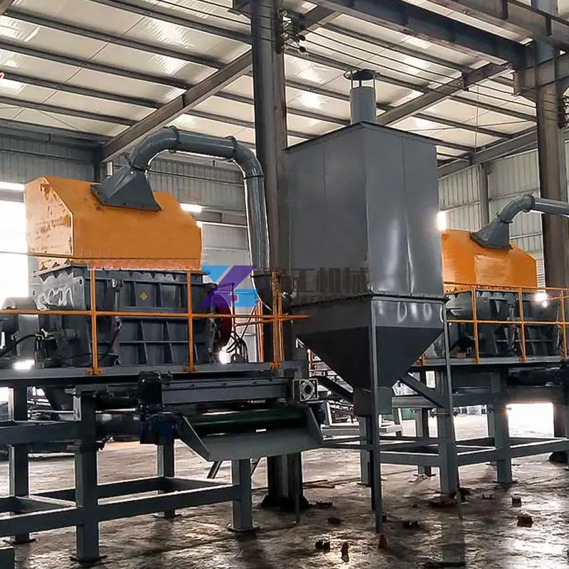 Double Shaft Rubber Tire Waste Plastic PVC PET Bottles Metal Scrap Shredder Machine Recycling Price