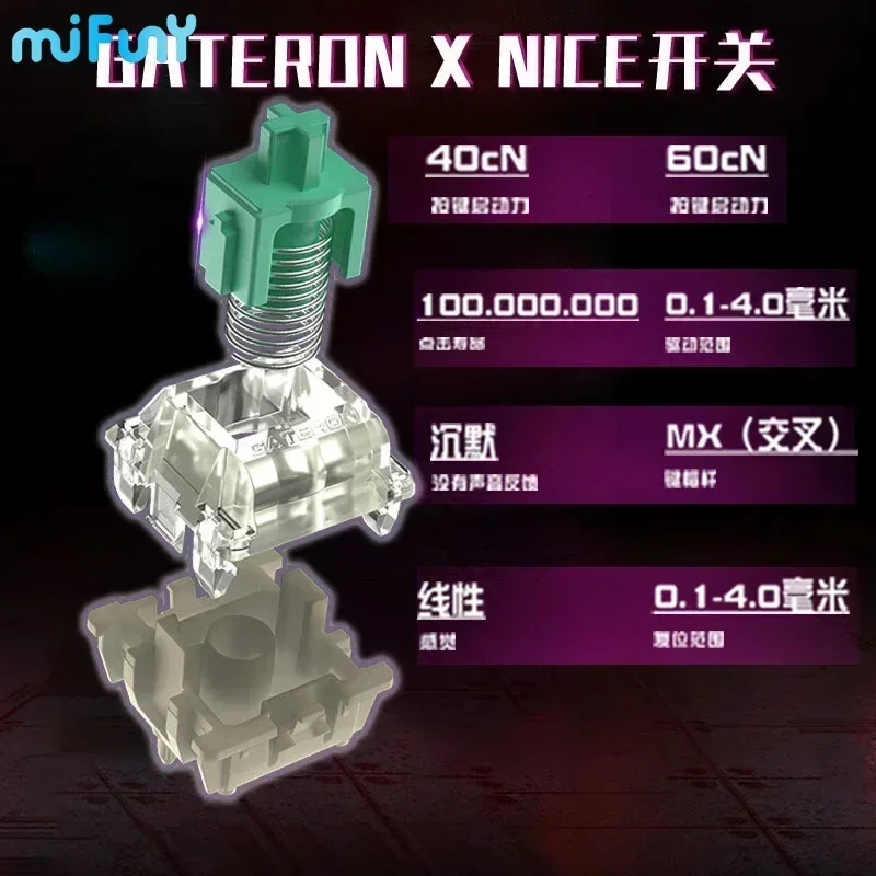 لوحة مفاتيح ميكانيكية محور مغناطيسي قابلة للتخصيص, الألعاب الإلكترونية, CSGO Zywoo, العلامة التجارية الجديدة, 60HE + #4