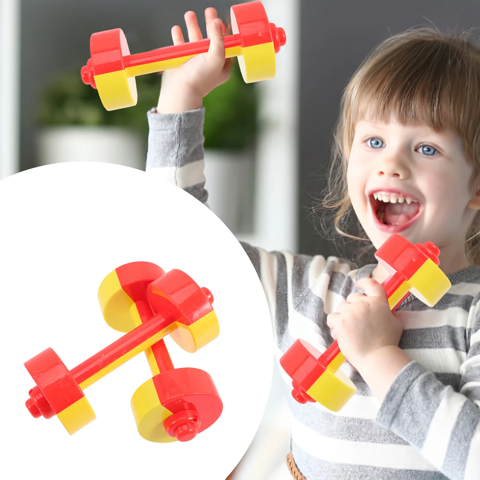2 Pcs Outdoor Toys Children's Dumbbell Kids School Small Weights Training Interesting Pupils