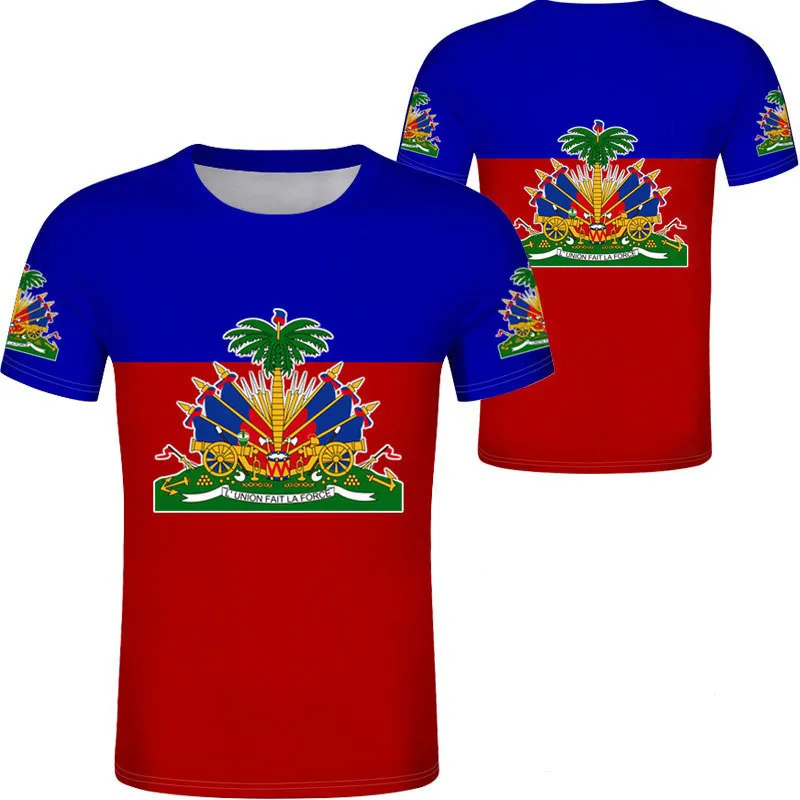 HAITI Flag National Emblem T-Shirts 3D Printed TShirt Summer T Shirt Fashion Kids Casual Boys Girls Tees Tops Children Clothing