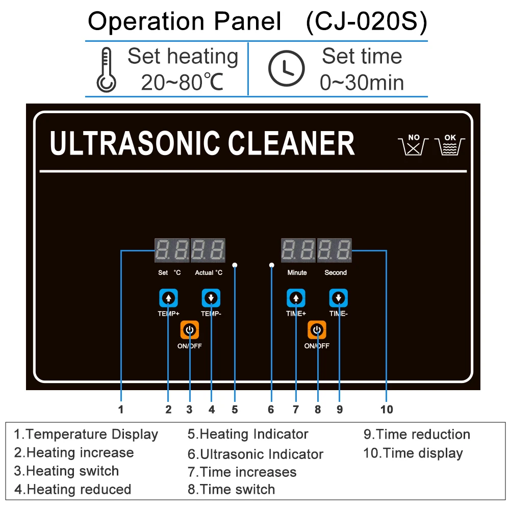 High Frequency 40Khz Electronic Ultrasonic Cleaner 3L 120w Heat Degas EU Ultrasonic Bath Dental Jewelry Ultrasonidos Limpiador