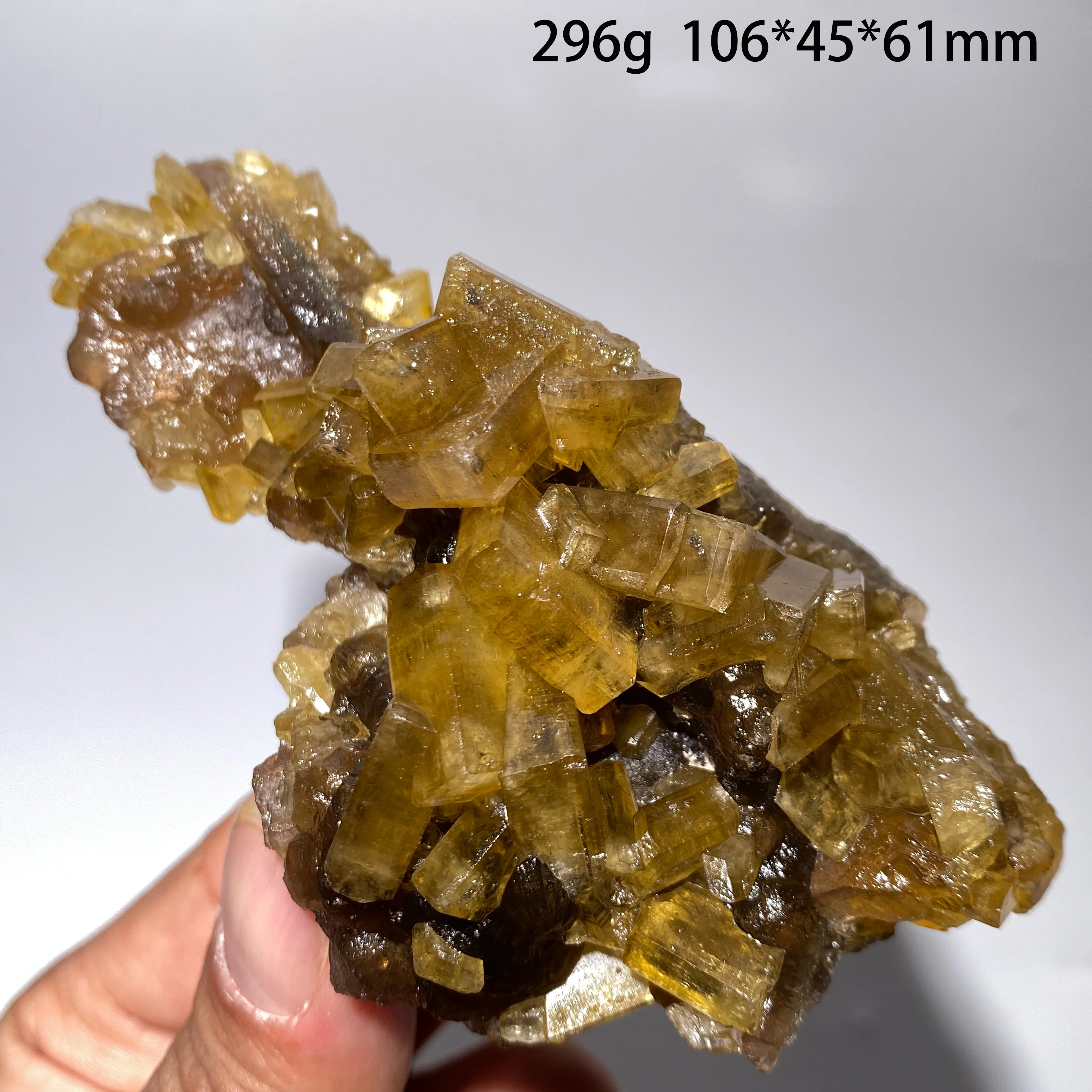 100% Natural Barite Stone Sample Yellow Fluorite Energy Healing Home Decor Collectible Gift from Jiangxi China