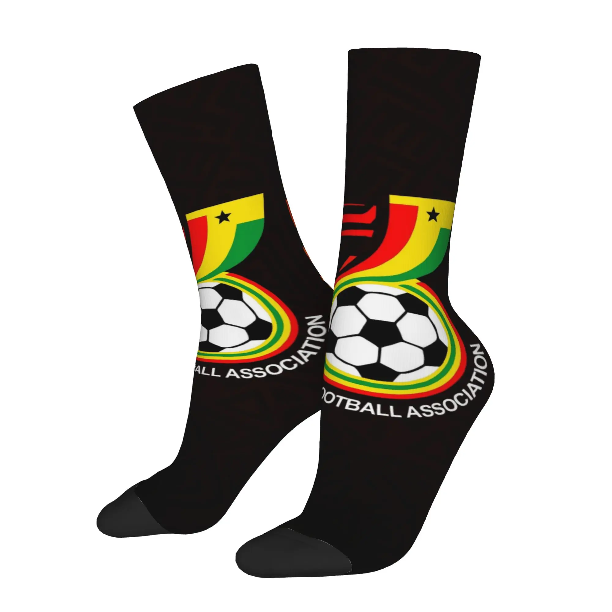 Hip Hop Vintage Ghana Crazy Men's compression Socks Unisex  Harajuku Pattern Printed Funny Sock Match Day Essentials