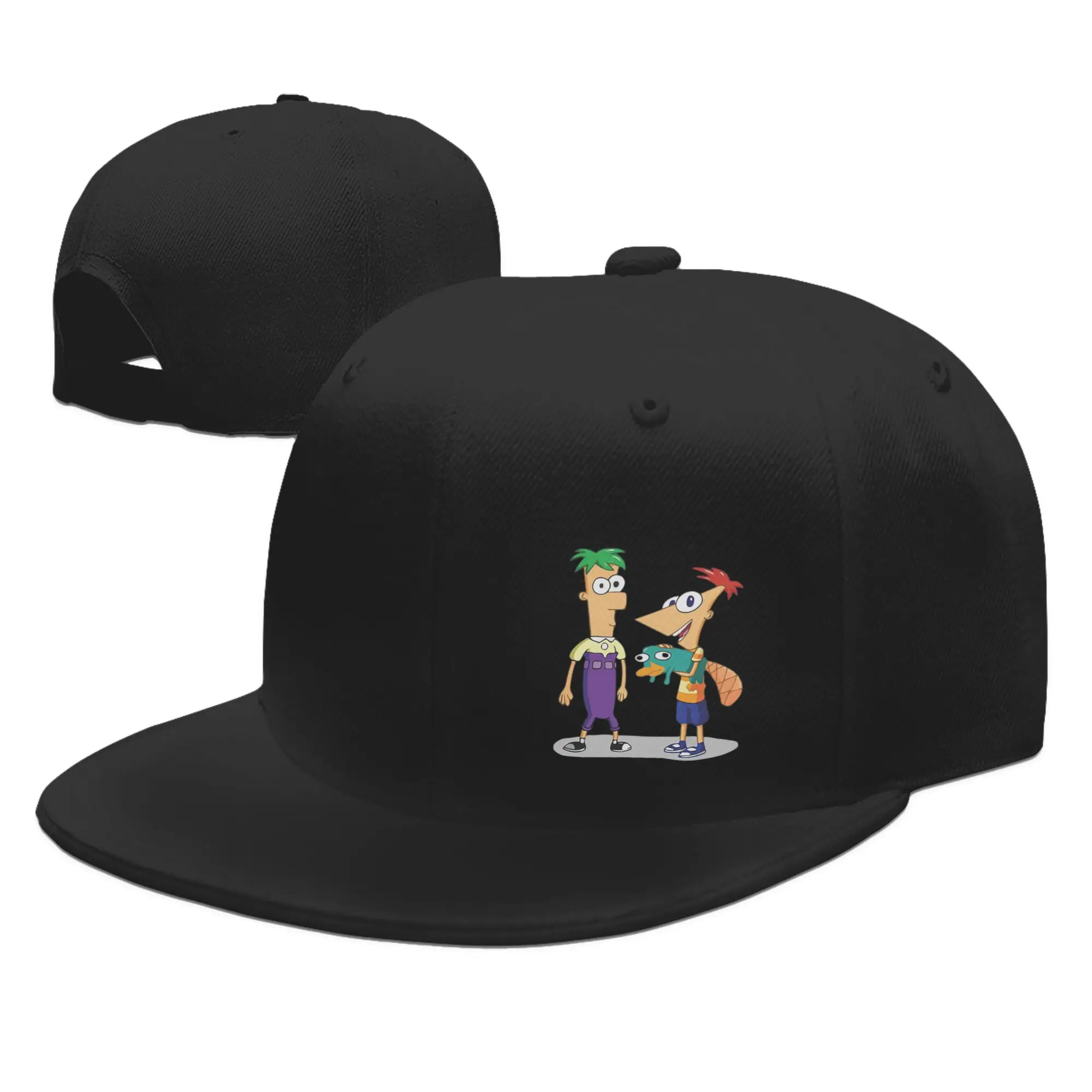قبعات Phineas and Ferb للجنسين في الهواء الطلق، قبعة بيسبول لسائقي الشاحنات، قبعات Snapback قابلة للتنفس #3