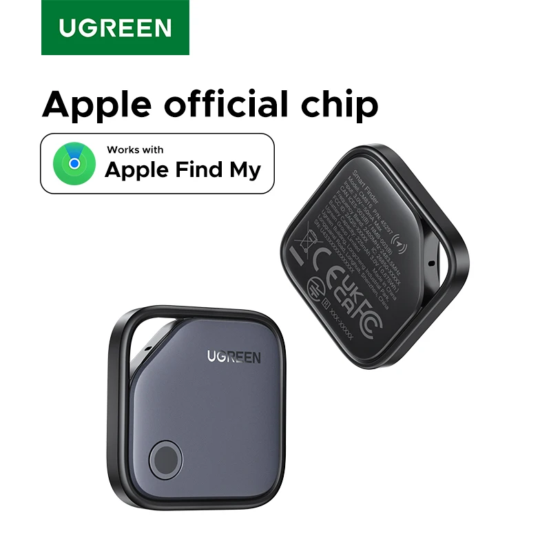 UGREEN Smart Bluetooth Tracker, Keys Finder Item Locator SmartTag Up to 1 Year Battery Phone Finder For Apple Find My (only IOS)