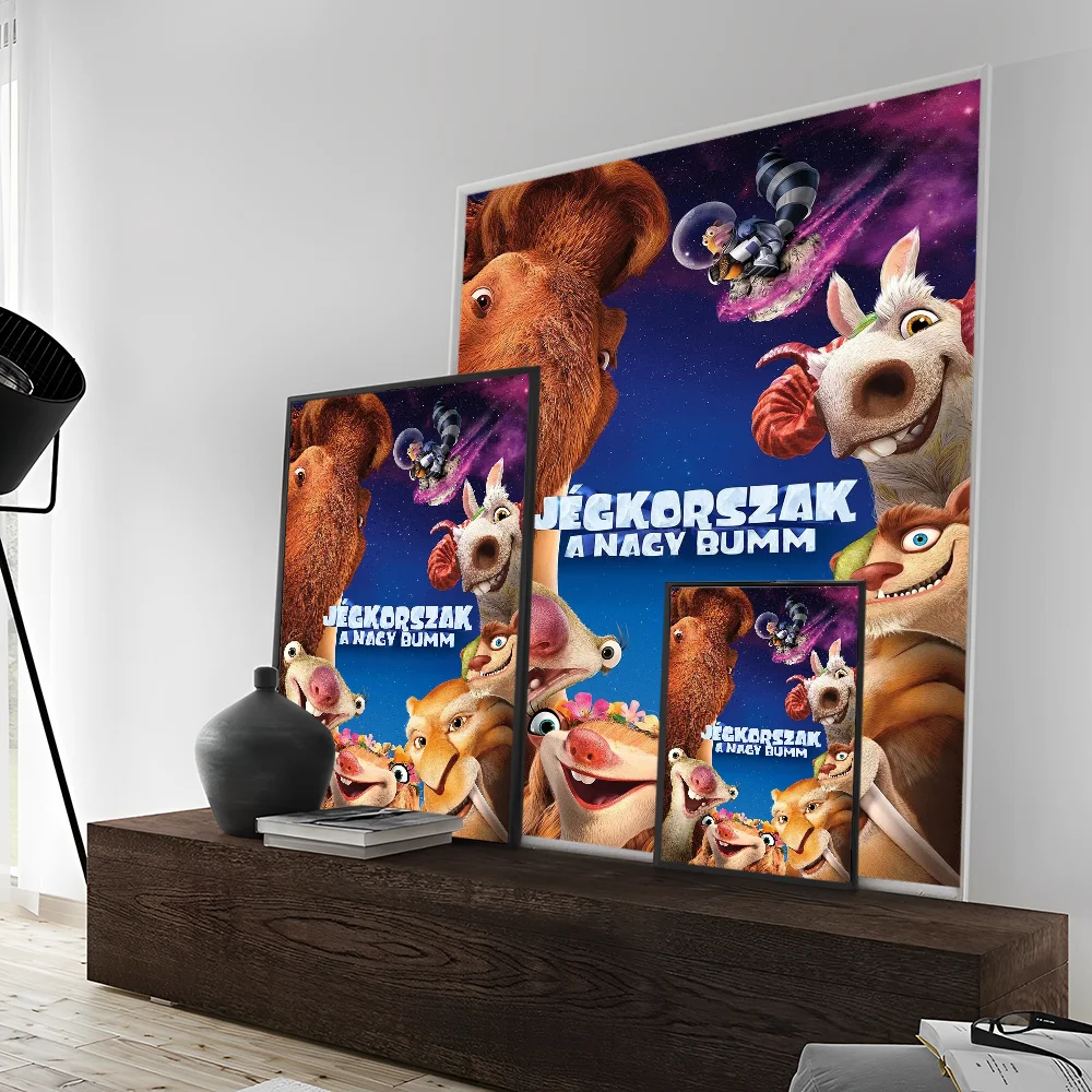 ICE AGE Cartoon Classic Vintage Posters Whitepaper Prints Posters Artwork Kawaii Room Decor