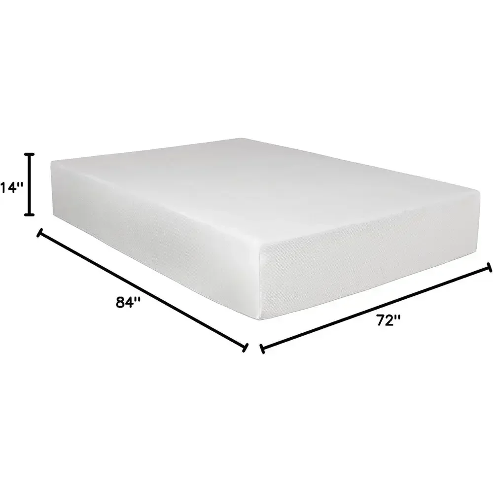 14-inch Medium Firm Comfort Memory Foam Mattress - Made in USA, California King Size
