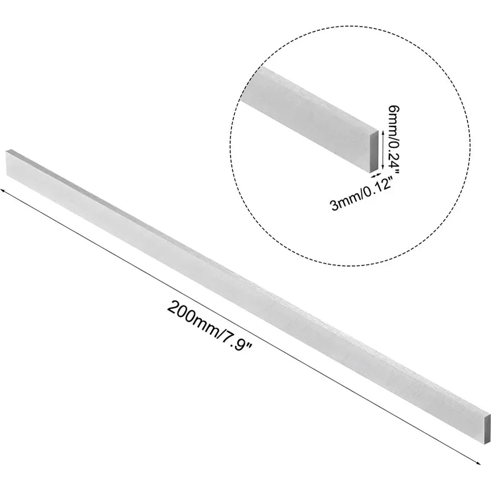 

200mm 200mm / 7.87Inch CNC Lathe Tools Milling Turning White Steel Bar Square Steel Bar Brand New High Quality