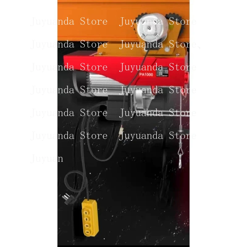 Miniature Electric Hoist 220V Household Small Crane 1/0.5 Ton Hoist Winch Lifting Crane