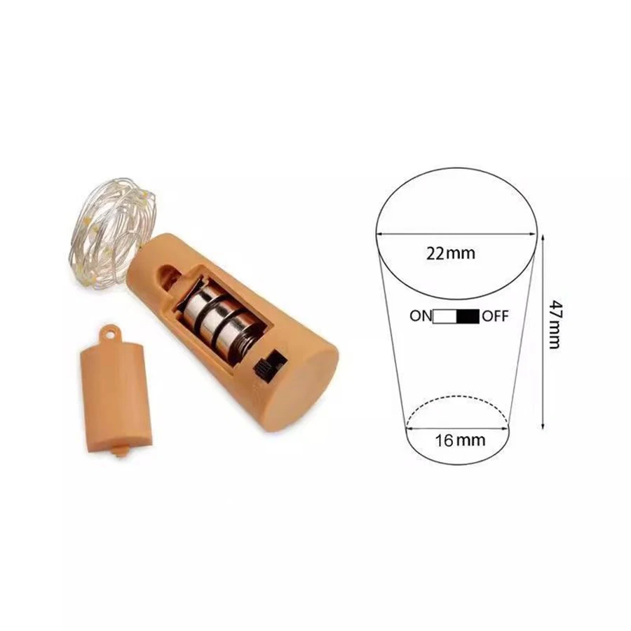 LED Tappo per bottiglia di vino Stringa di luce Filo di rame Luce artigianale Filo di rame per interni Luce Festival Luce decorativa per esterni