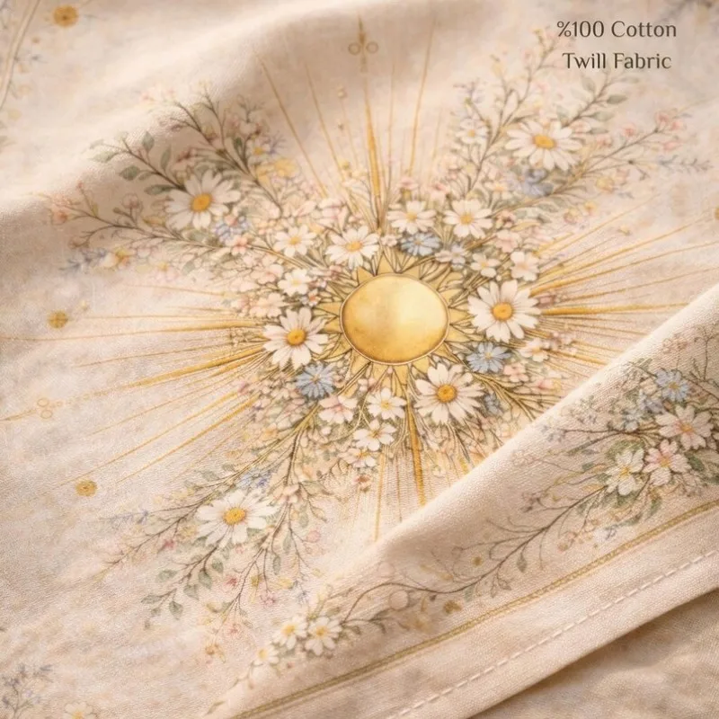 VIKAMA Retro Country Sun-Flower Tarot Tablecloth, Natural Witchcraft Altar Cloth, Dirt-Resistant, Home Decoration
