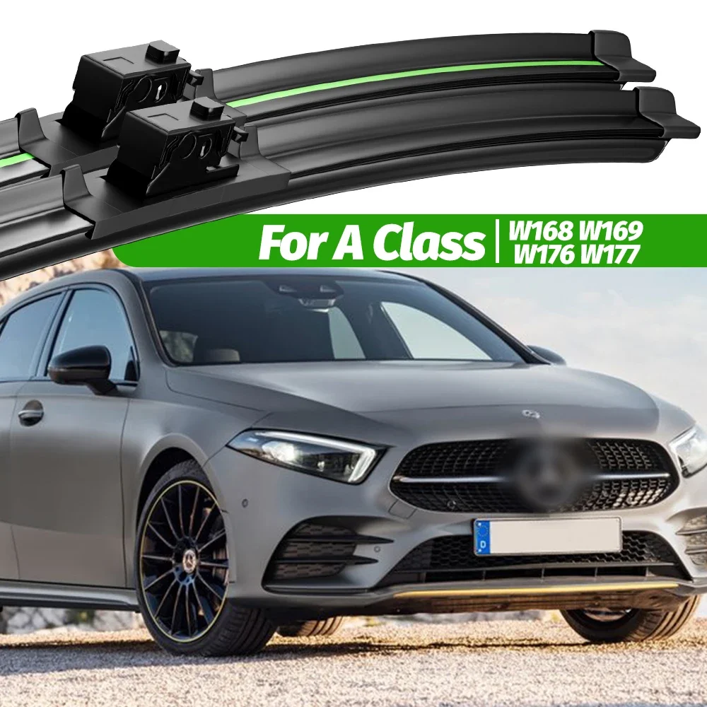 

For Mercedes Benz A Class W168 W169 W176 W177 1997-2022 2pcs Front Windshield Wiper Blades 2020 Windscreen Window Accessories