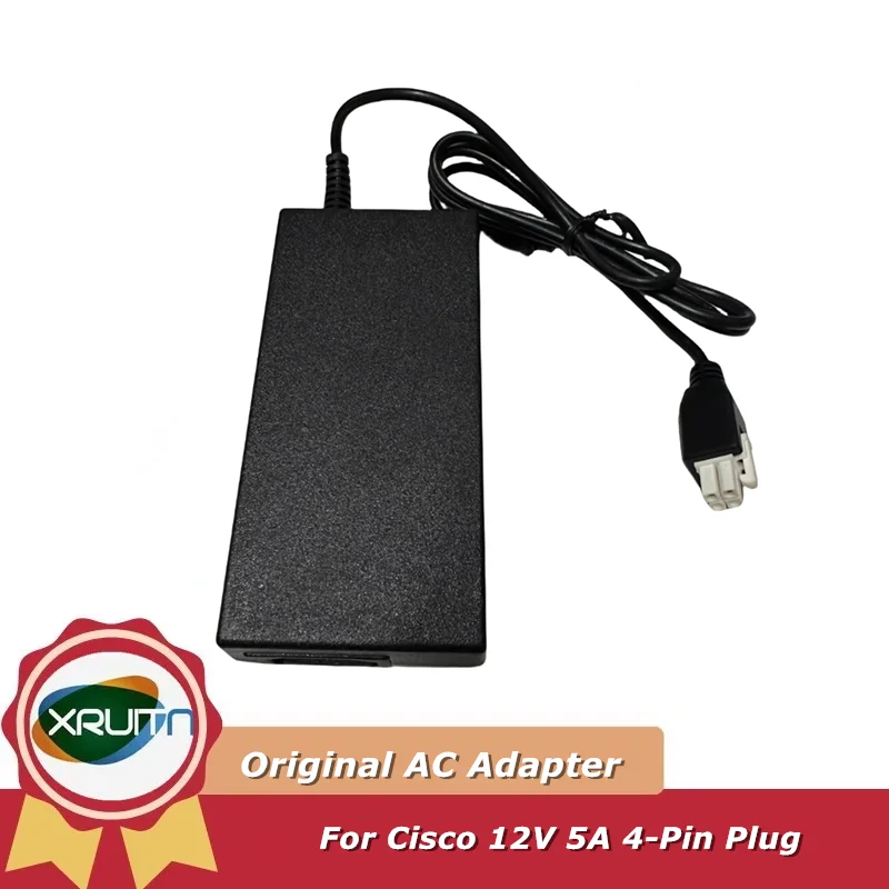 

Original 12V 5A AC Adapter For Flextronics FA060LS1-01 Power Supply 341-0501-01 4-Pin Plug Charger