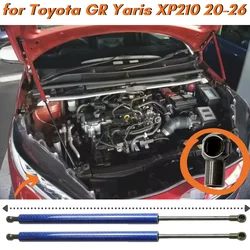 Qty(2) Hood Struts for Toyota GR Yaris XP210 3-door Hatchback 2020-2026 Front Bonnet Gas Springs Shock Absorbers Lift Supports