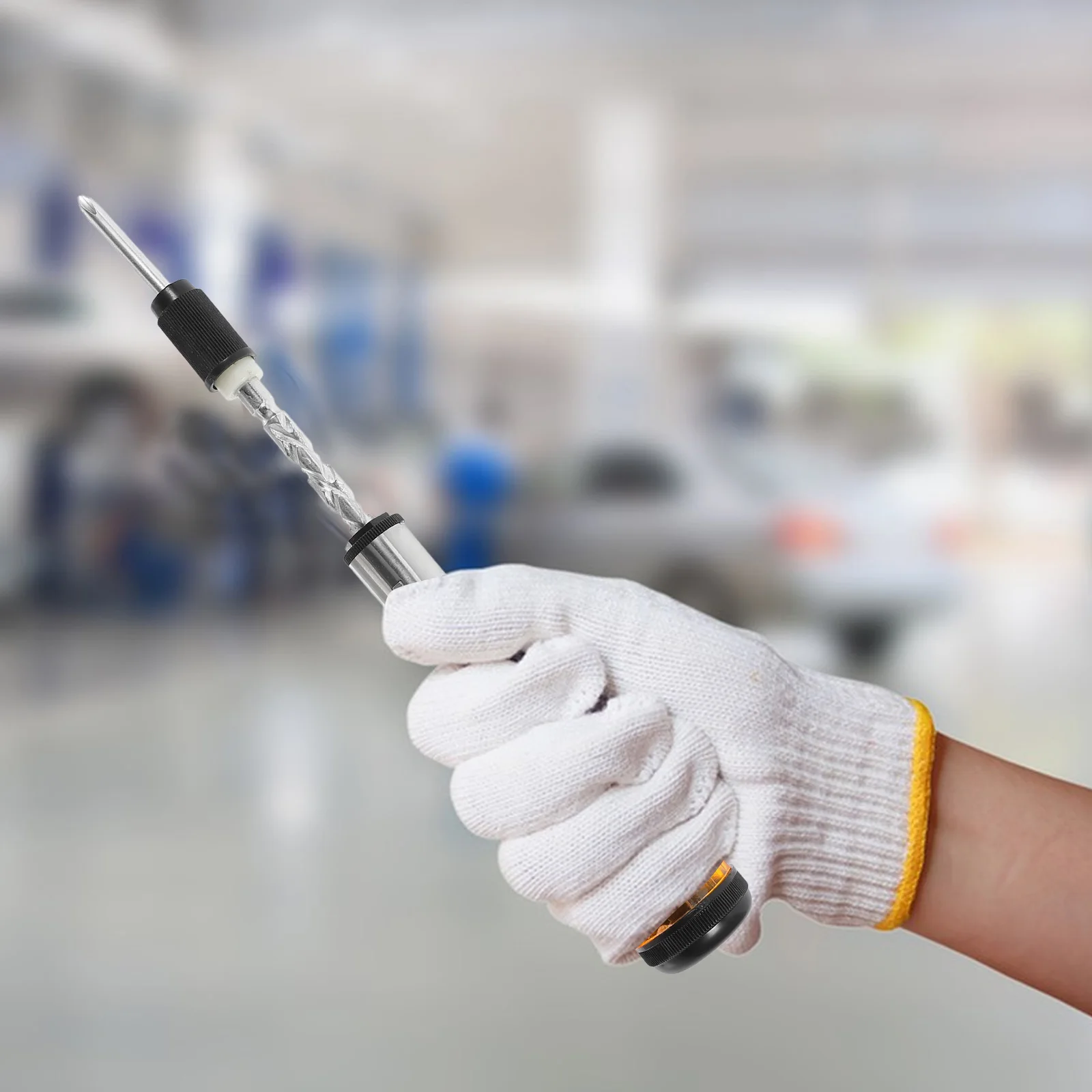 Handheld Ratcheting Screwdriver with Efficient Tightening Design Fast Action Reversible Function for Precision Household Repairs