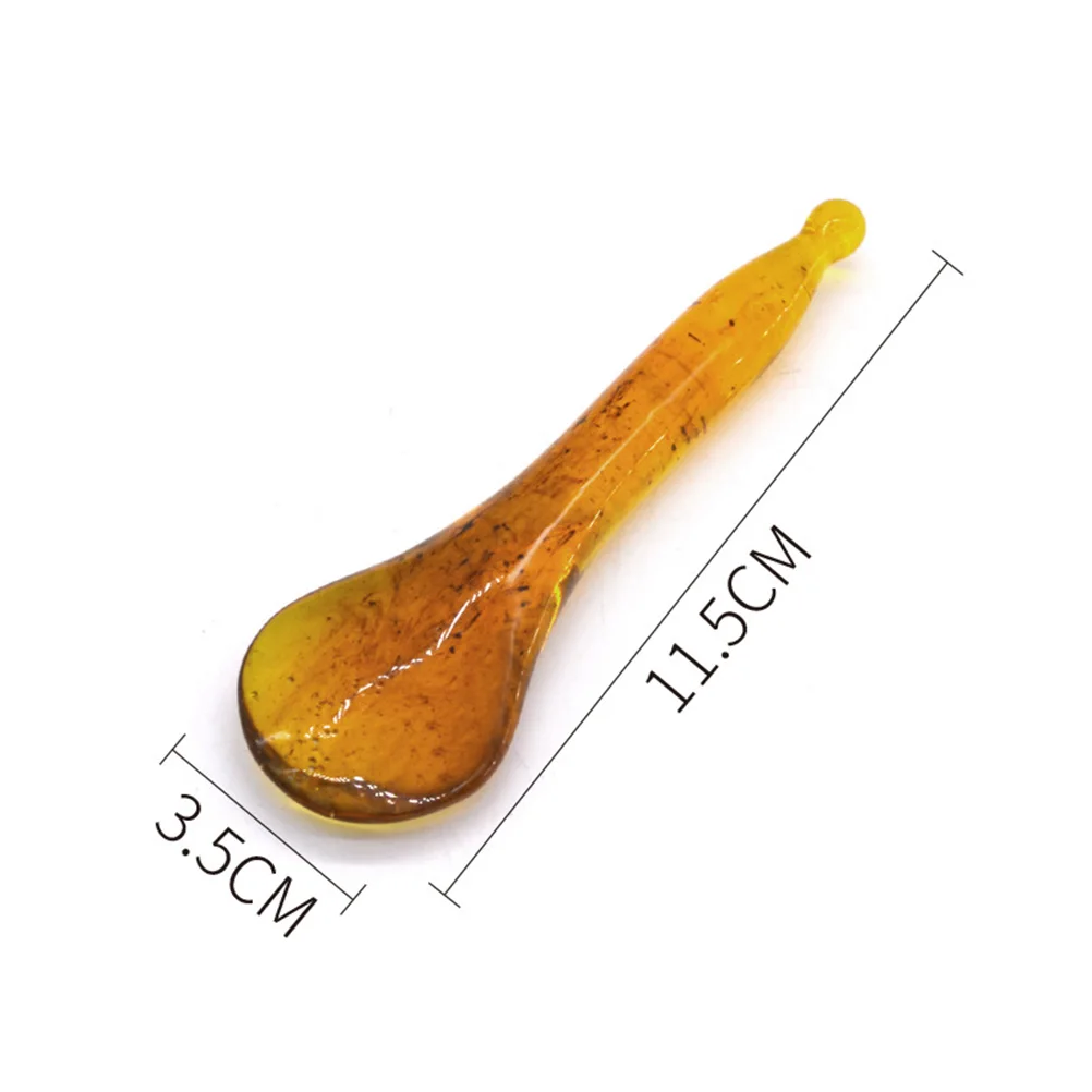 

5pcs 1 Set Scraping Massage Tool Natural Resin Beeswax Skin-Friendly Facial Stress Relief Back Shoulder Leg Foot
