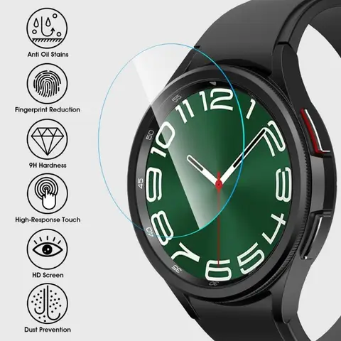 3 st. härdat glas för Samsung Galaxy Watch Ultra 6 8 Classic 5 4 40 mm 44 mm 47 mm skärmskydd med verktyg, enkelt installationskit 12 best sales reparationskit för Samsung Galaxy Watch - №8