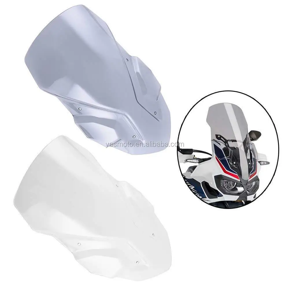 

ABS Plastic Front Motorcycle Front Windscreen Windshield for Honda CRF1000L Africa Twin 2016 2017