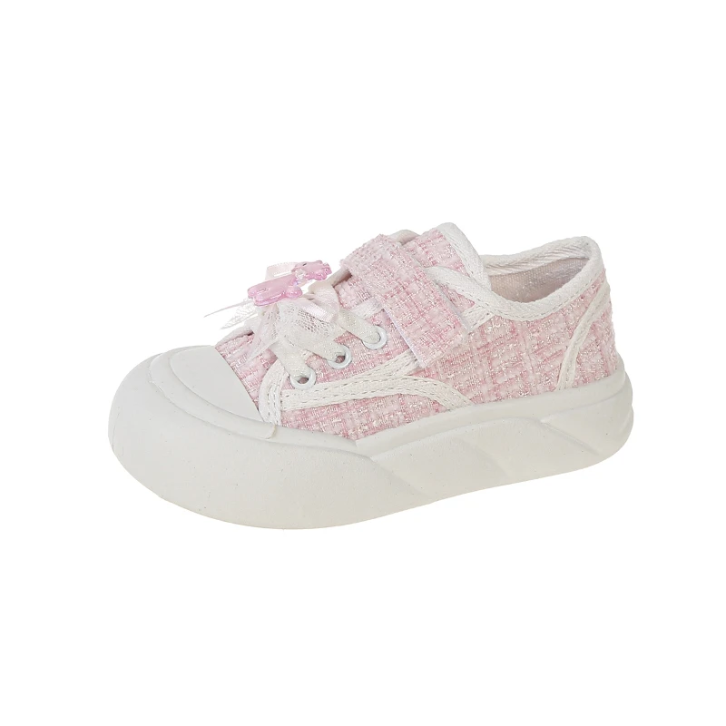 

2026 NEW Spring Girls' Canvas Shoes New Spring and Summer Children's Breathable Sports Board Shoes, Fashionable Casual Shoes