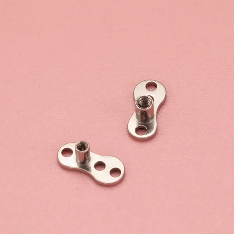 10pcs/1pcs ASTM F136 Titanium Dermal Anchor Piercing 16G 14G Microdermal Skin Diver Dermal Piercing Body Jewelry Wholesale Lots