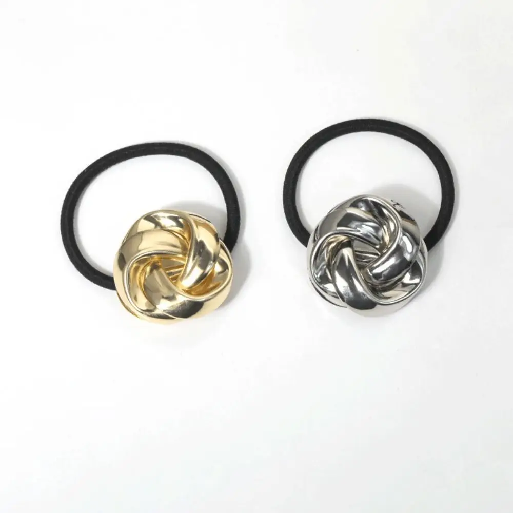 

High Quality Metal Pony Rhodium Hairband Gold/Silver Vintage Ponytail Hair Pin Large Elastic Hair Ties