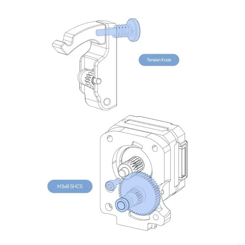 

R58F Dual Gear Extruder Upgrading Shortrange Dual Extrusion Gear для 3D -принтера