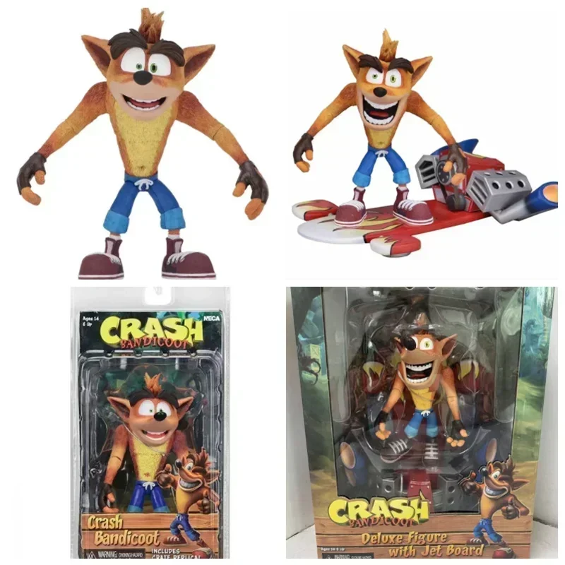 

Фигурки героев Crash Bandicoot, модель Mad Strike Trilogy, классическая игра, летающая версия, подвижная коллекция игрушек для взрослых и детей, подарок