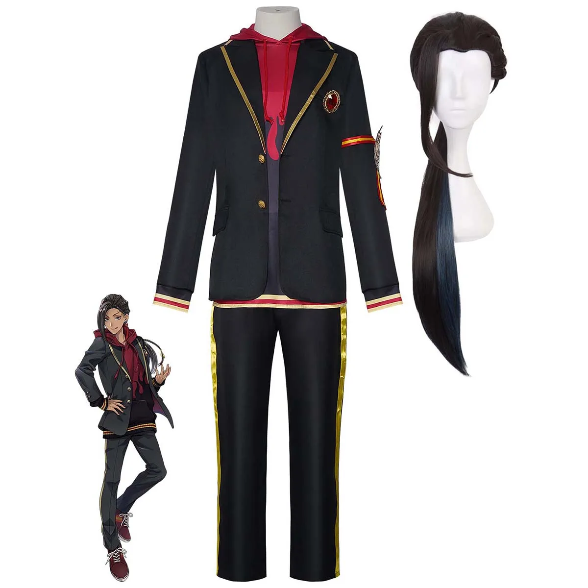 Game Twisted-Wonderland Scarabia Jamil Viper Cosplay Costume