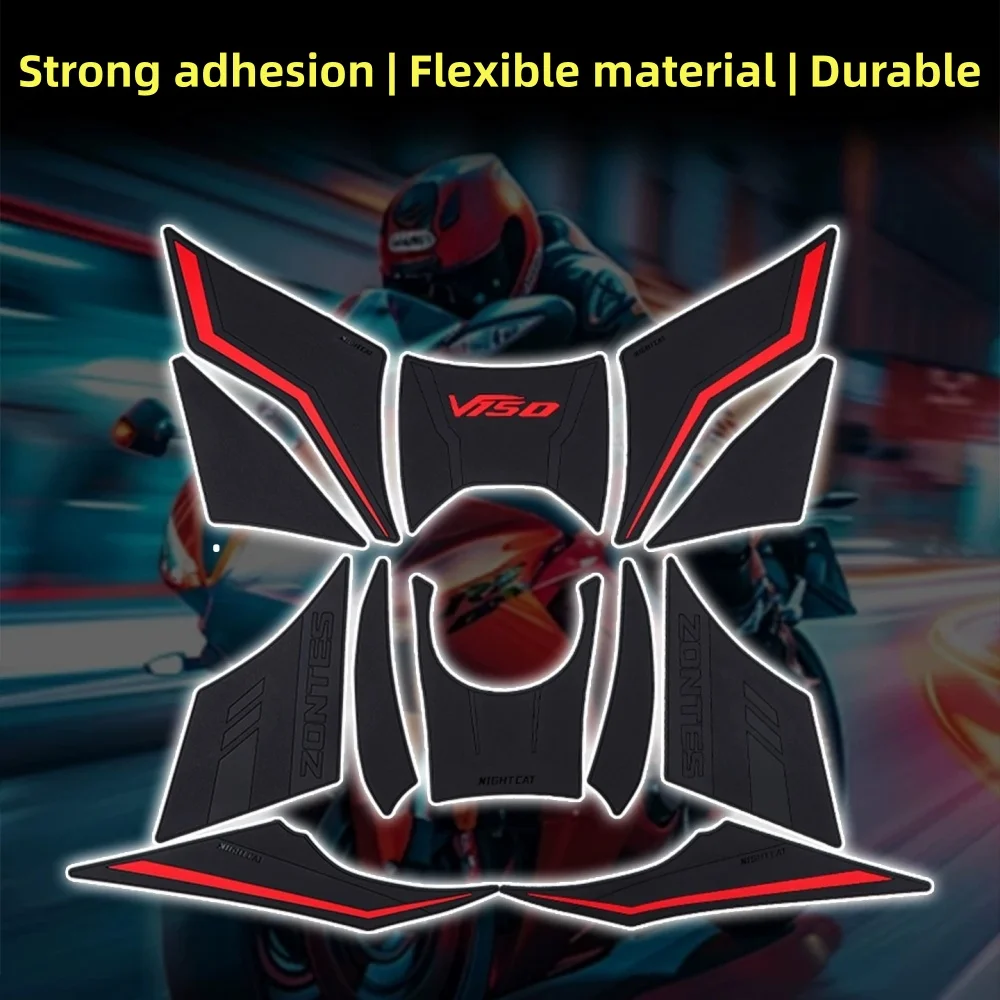 Premium Accessories for 2026 ZONTES 125V/150V: Rubber Tank Pad / Anti-Slip 