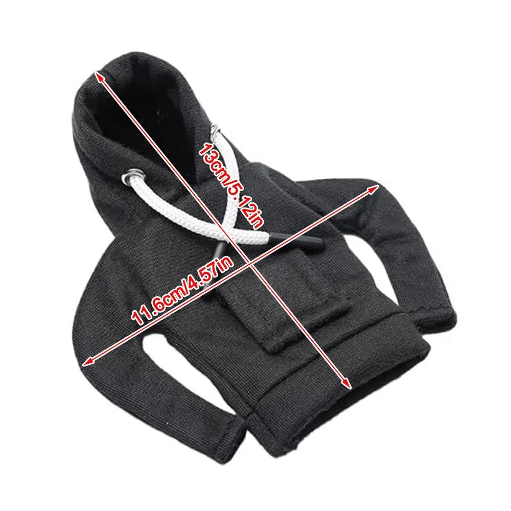 5 Inch Goose Outfits Red Hoodies Soft Solid Color Mini Porch Goose Hoodies Desk Goose Outfits Clothes for Table Decoration