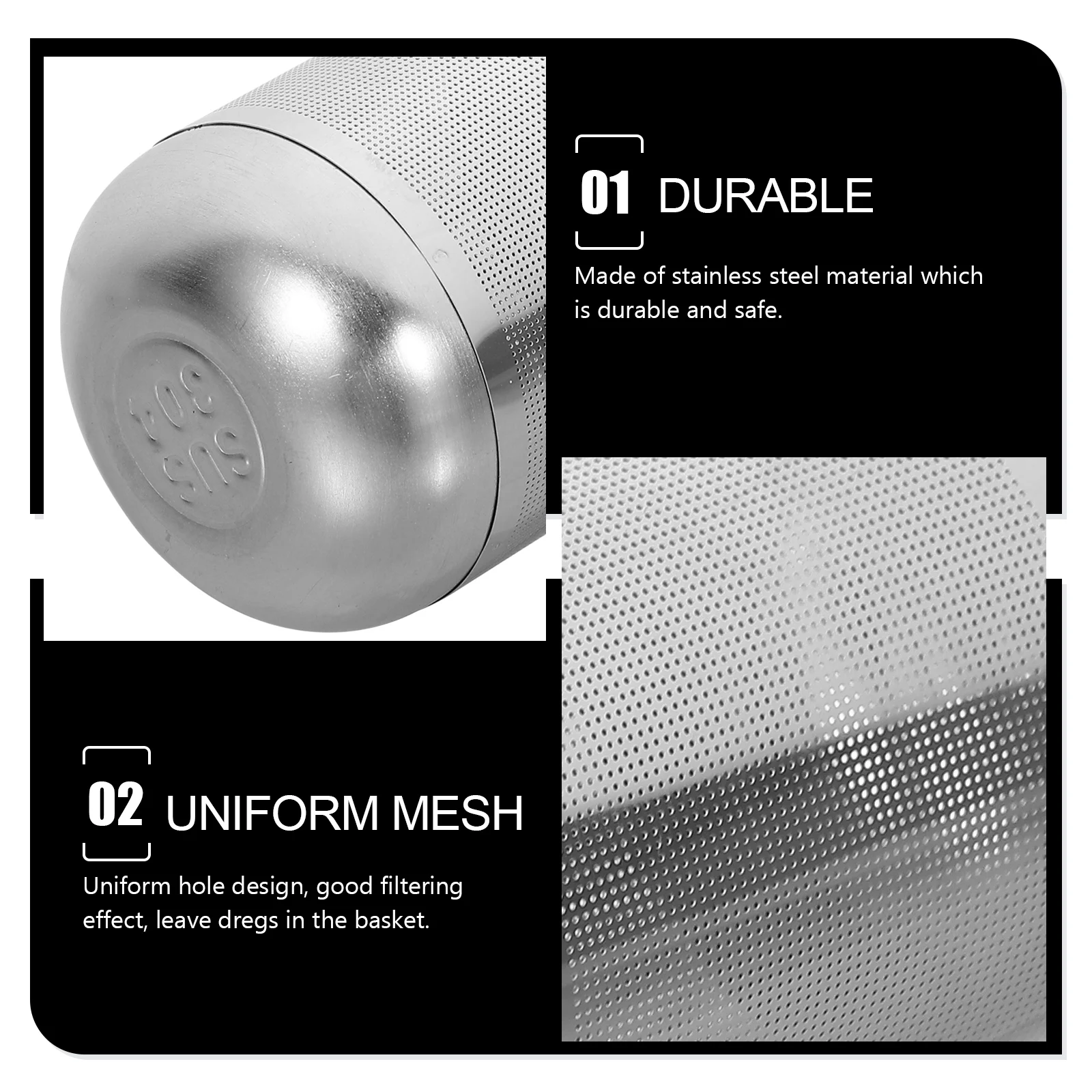 

Premium Stainless Steel Filter Reusable Seasoning Infuser Strainer For Loose Kitchen Supplies Household Tea Steeper