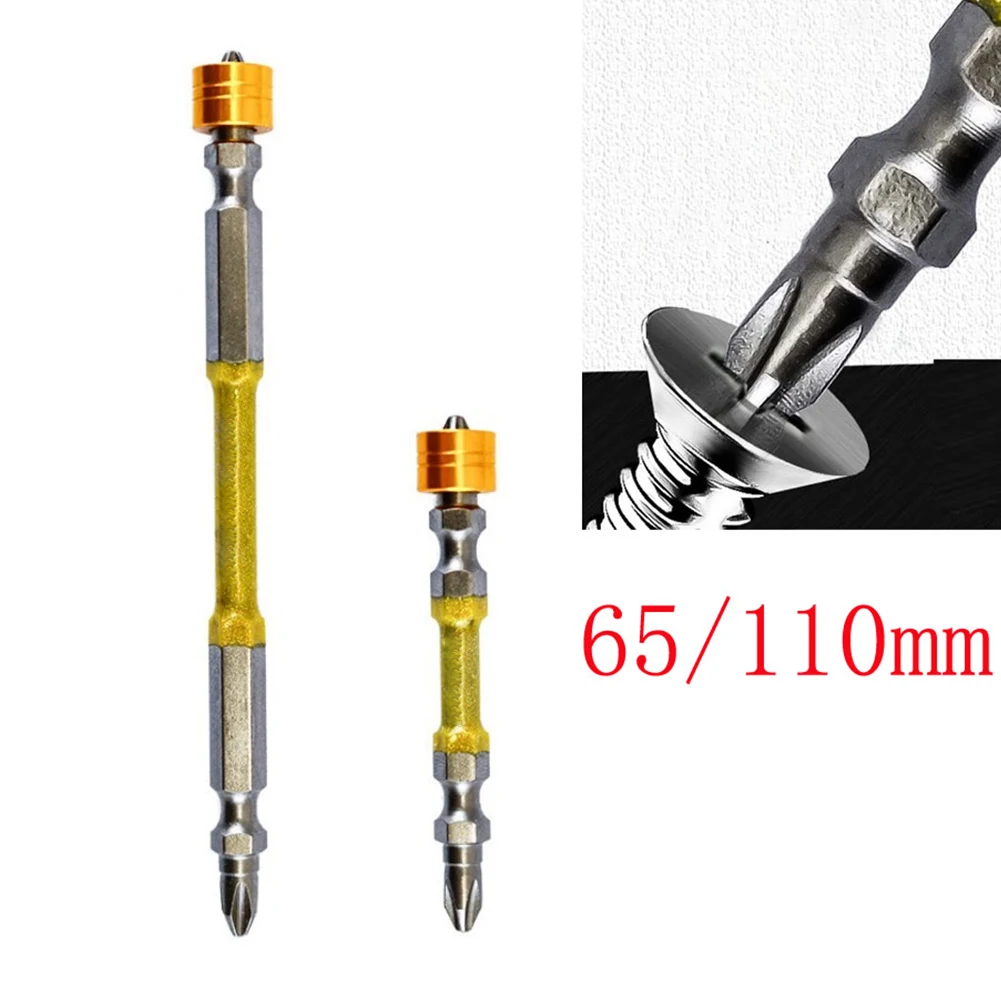 

2Pcs/set 65mm/110mm PH2 Magnetic Screwdriver Bit Double Head 1/4 Inch Hex Shank Cross-Head Screwdriver