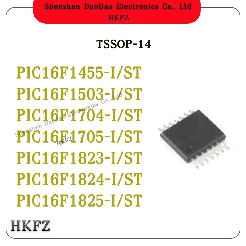 

PIC16F1455-I/ST PIC16F1503 PIC16F1704 PIC16F1705 PIC16F1823 PIC16F1824 PIC16F1825 IC Chip 14-TSSOP