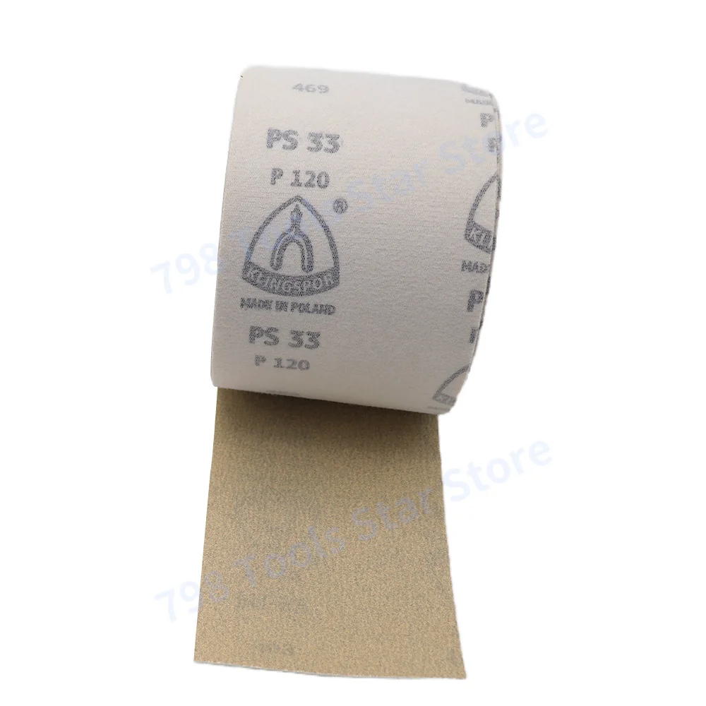 PS33 Hook and Loop Sandpaper Aluminum Oxide Abrasive Sanding Paper Roll For Woodworking Automotive Grinding