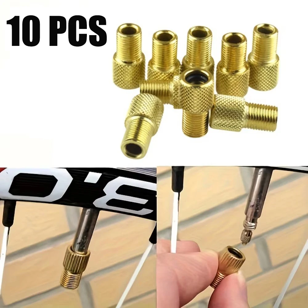 10 Iron-Plated Copper Adapters for Bicycles and Motorcycles, Pump Accessories, Practical Small Accessories
