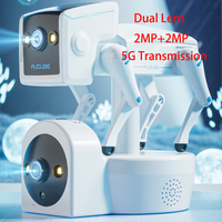 4MP Wifi Dual Lens RobotDog Camera Yoosee APP PTZ IP Dome Camera AI Humanoid Detection Full Color  CCTV Intercom Baby Monitor