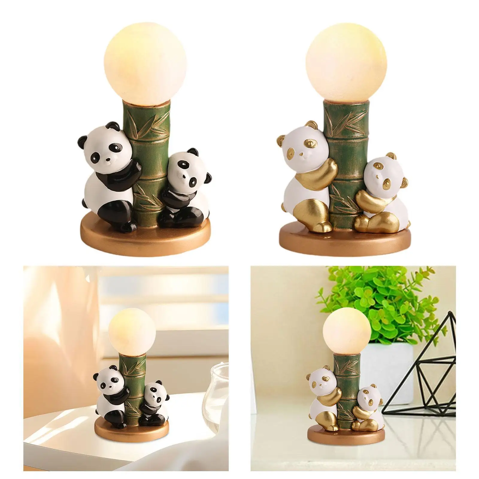 Cute Panda Night Light Multipurpose Art Crafts USB Rehargeable Animal Night Lamp