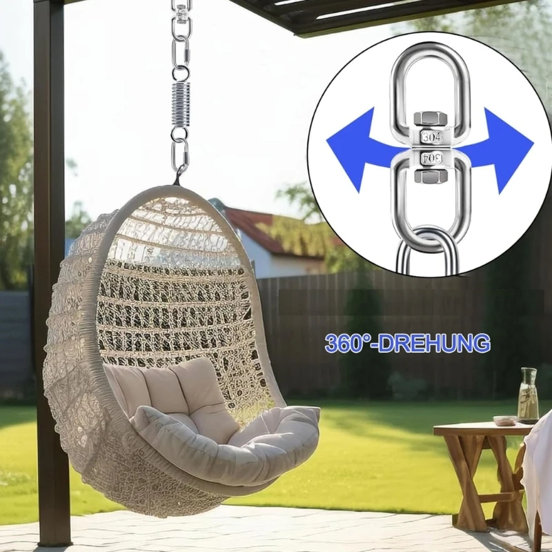   الصلب اليوغا سوينغ الربيع 250 كجم قدرة الوزن آلية دوران أرجوحة تعليق الربيع ل كراسي الأرجوحة اللكم حقيبة