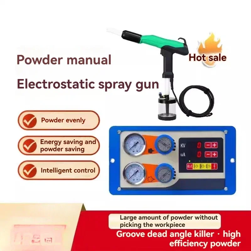 Manual Spray Gun Proofing Electrostatic Spray Gun Powder Small Electrostatic Spraying Machine Applies Powder Evenly