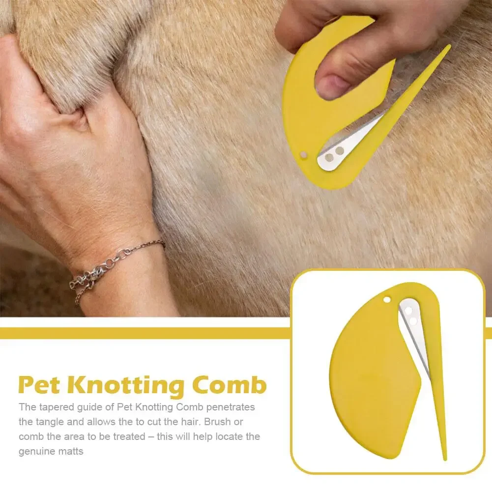 Pet Knotting Comb Effectively Painless Trim Hair Cat Hair Shedding Fur Knife Pet Comb Unknot Accessories Puppy Hot