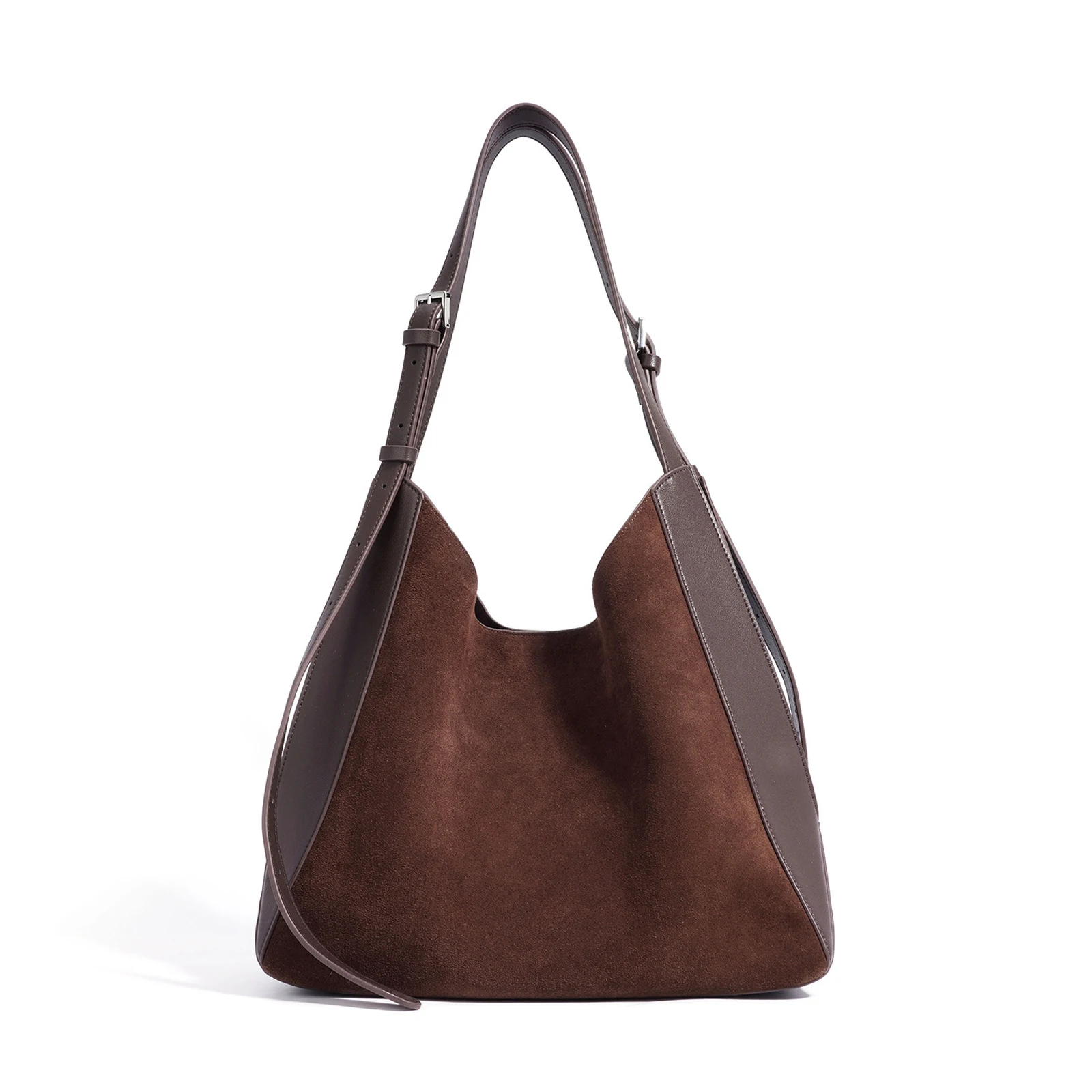 

Luxury Suede Shoulder Bag for Women Premium Split Leather Designer Armpit Hand Tote Retro Autumn Winter Fashion Bag