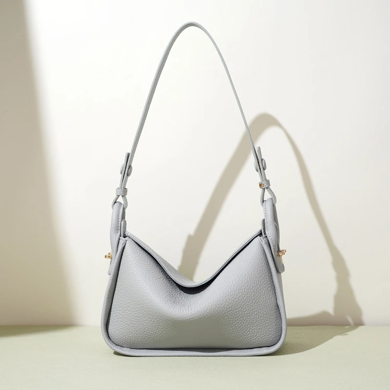 

Original Brand Women Genuine Leather Shoulder Bags Large Capacity Luxury Designer Commuter Handbags High-end Female Armpit Bags